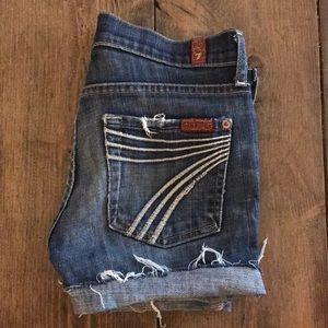 Seven 7 For All Mankind Jean Shorts DoJo